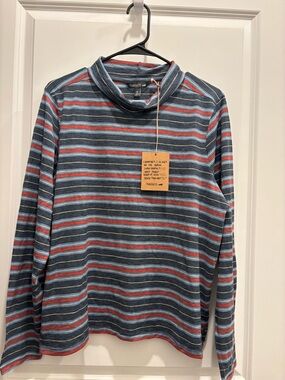 Toad&Co Striped Long Sleeve Tee in Blue, Red, White